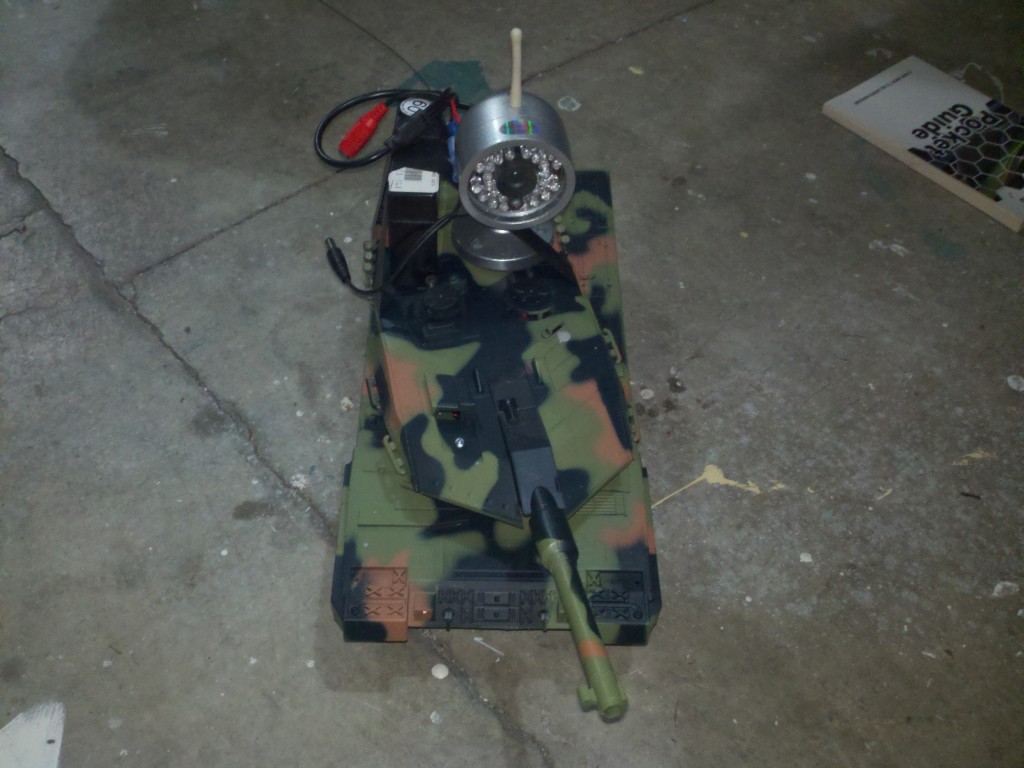 Remote control AirSoft tank used as scout robot Amal Graafstra Technologist, Author & Double