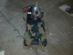 Remote control AirSoft tank used as scout robot