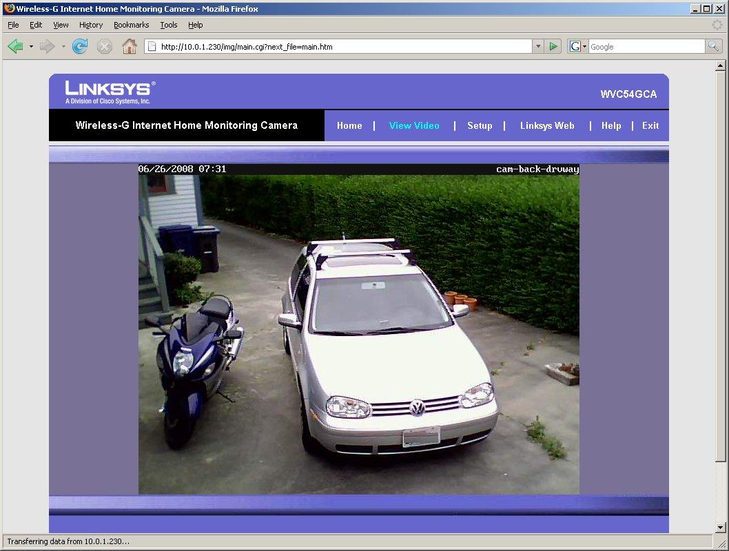 Linksys WVC54GCA – A great little IP webcam - Amal Graafstra ...