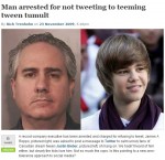 Man arrested for NOT tweeting?
